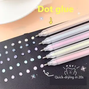 Quick Drying Liquid Glue Pen, 6 Counts/set Creative Glue Pen, DIY Handmade Tool for Students & Adults, Office Stationery & Supplies