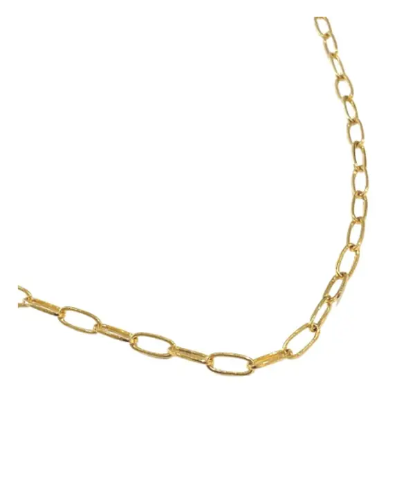 Moon & Lola Brooklyn Chain Necklace - 18k Gold Finished Brass Chain, Multiple Lengths, Perfect for Any Outfit