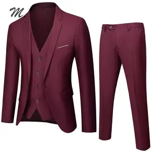 Men's Suit Set Two-Piece Slim Fit Business Attire