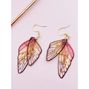 Butterfly Wing Earrings with High End Unique Design Cicada Wing Studs Vintage Style Vintage Appeal