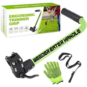 Trimmer Grip, String Trimmers Handle with Trimmer  Harness, Weed Eater Handle Extension for Enhanced  Protection, Lawn Trimmer Handle Grip for Yard Trimming (15.7in)