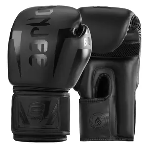 High-Grade Synthetic Leather Boxing Gloves, Unisex Sizes 8oz-16oz, Ideal for Muay Thai, Mma, Sandbag Training, Home Gym Use matte black camouflage army green 2 color options Boxing Equipment