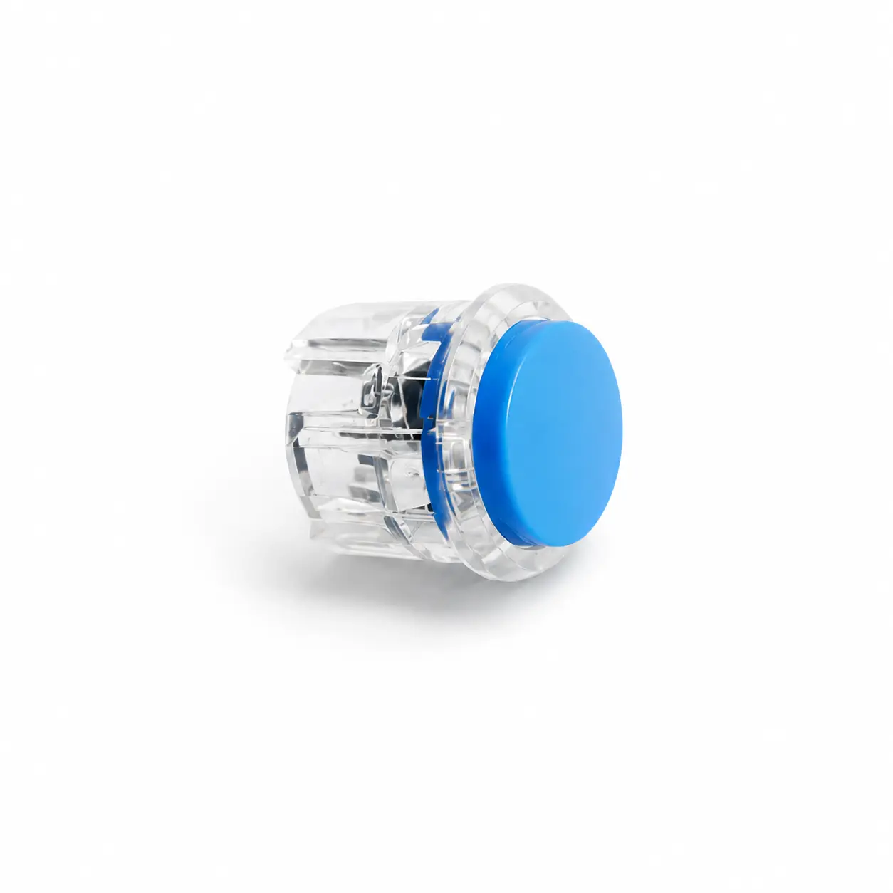 Transparent Arcade Push Button, Replace OBSF-30 OBSN-30, DIY Raspberry Pi MAME, PC Game, 1PCs, 30mm Blue Color Switches