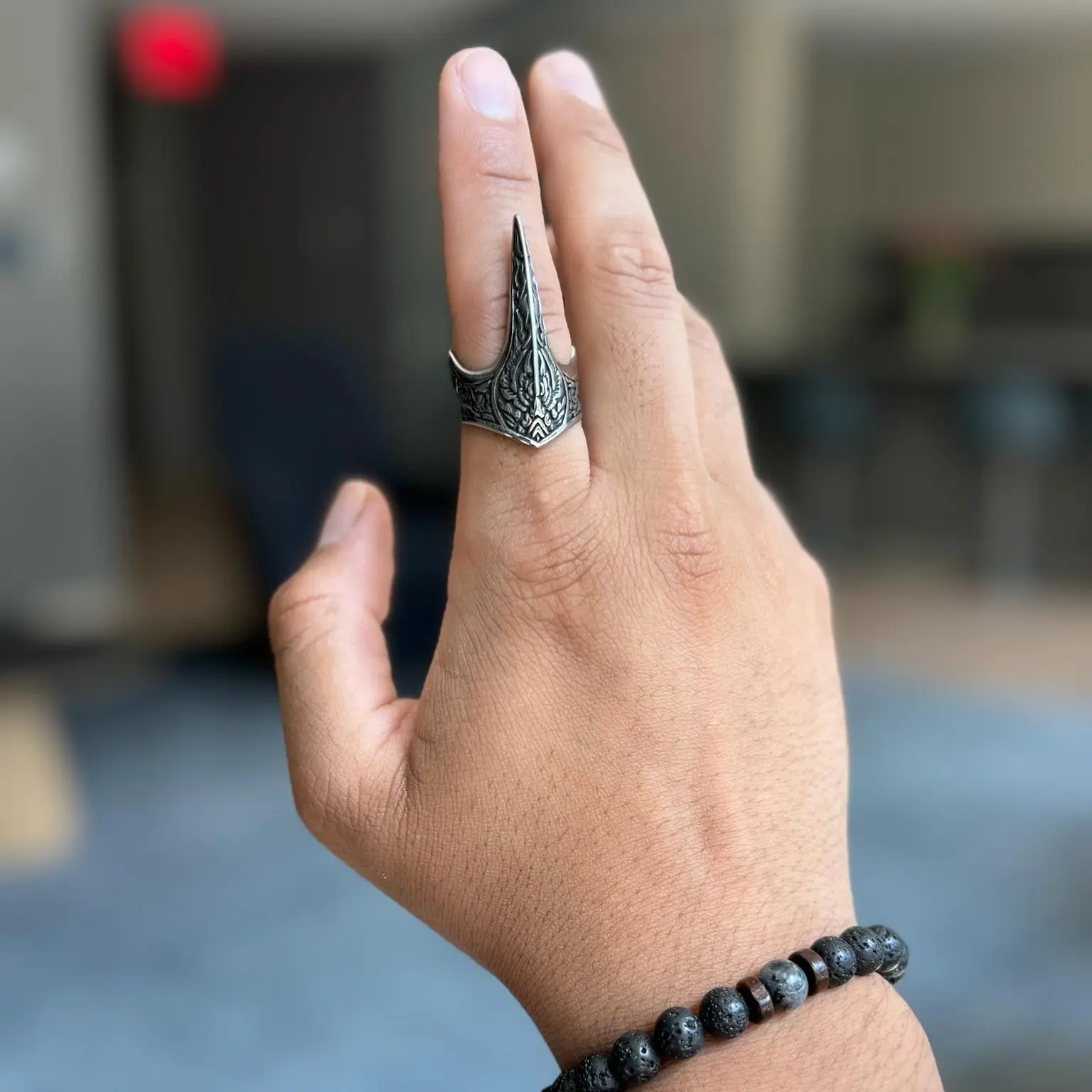 Twilight Raven Titanium Steel Ring - Nights by Day Elegance