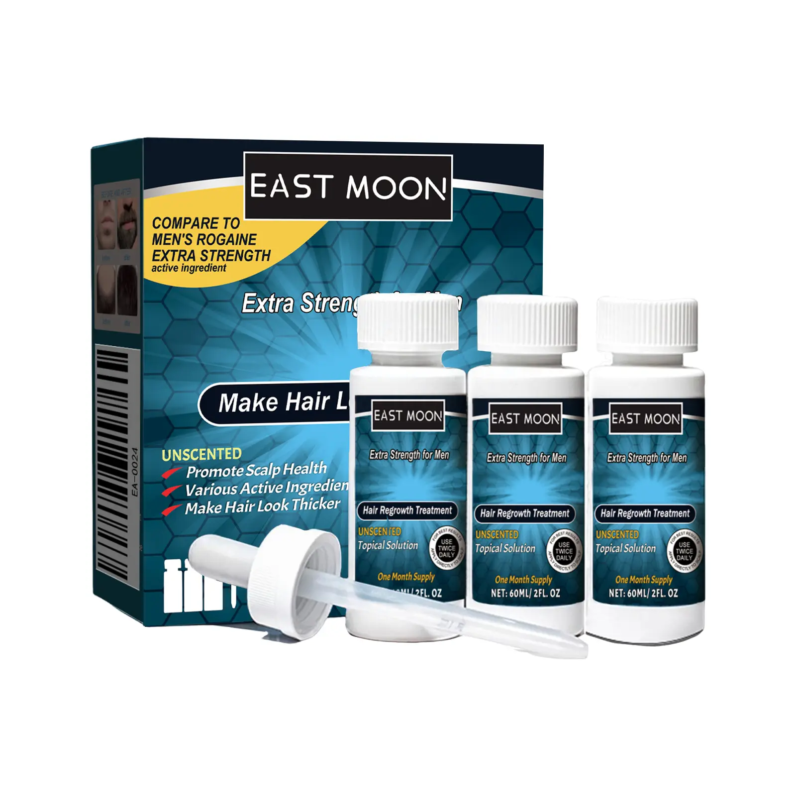 East Moon Hair Conditioner For Men, Men's Hair Nutrition Care Anti-Set Hair    diffuser Dropper