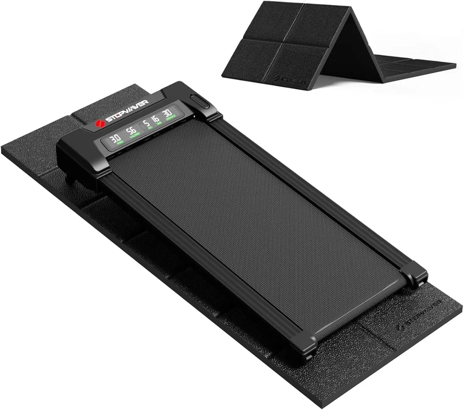 Stepwaver Walking Pad Mat for Carpet Floor - 68"x24", 0.2" | Treamill Mat for Hardwood Floors, High Density, 5mm Thickness, Folable, Floor Protection for Bike, Elliptical, Treadmill,treadmills for home