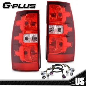 Pair Tail Lights Lamps Left & Right Side Fit For 2007-2014 Chevy Suburban Tahoe