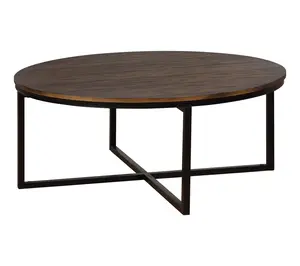 Alaterre Furniture Arcadia 42" Round Wood Coffee Table