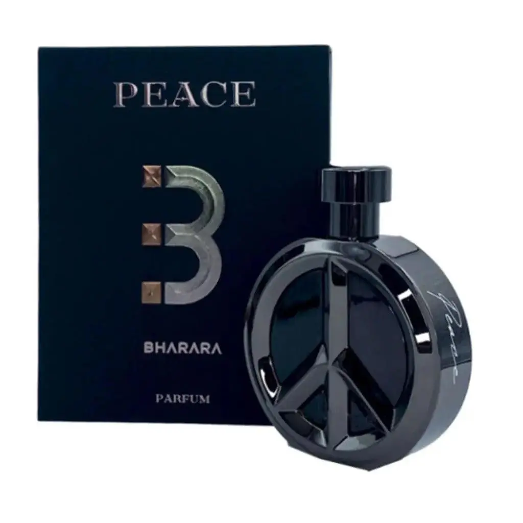 BHARARA Peace Men EDP, Woody Amber Perfume Spray with Notes of Vetiver, Vanilla, and Cashmere, 100ml / 3.4 oz, Edp Perfume Spray, Woody Amber Scent