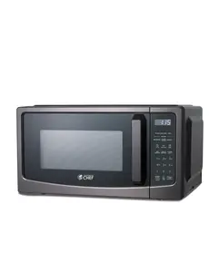 Commercial Chef 1.1 Cu. Ft. Countertop Microwave Oven, Touch Controls with LED Display, 1000W, 12.4” Turntable Plate, Pull Handle, 10 Power Levels, CHM11GBS, Black with Stainless Steel
