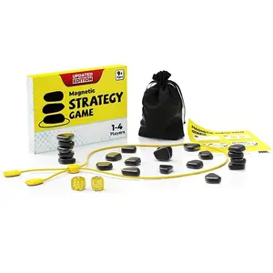 Upgrade Magnetic Chess Game Set with Rope and Stones, Adjustable Rope, 2 Dice, Travel Bag, Suitable for Kids and Adults