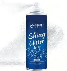 Silver Glitter Spray for Hair & Body – Shimmering Highlighter for Face, Body & Clothes | Long-Lasting Loose Silver Glitter for Festival, Party, Rave & Christmas Makeup