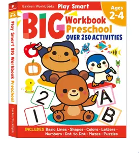 Play Smart Big Workbook Preschool Ages 2-4: Over 250 Activities Learning Materials Learning Tool