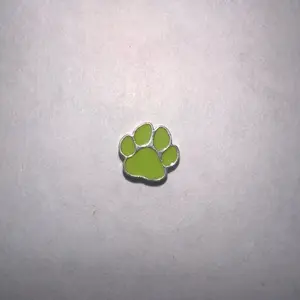 Neon Green Dog Paw Pop Charm