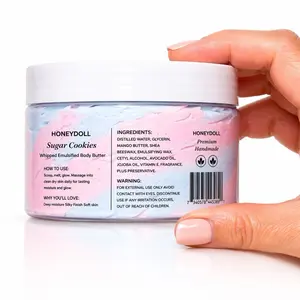 Sugar Cookies Emulsified Body Butter - Moisturizing and Scented - Body Care