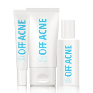 Salicylic Acid 3-Step Acne Treatment Kit with Salicylic Acid Acne Cleanser, Pore Refining Toner and Benzoyl Peroxide Spot Treatment for Sensitive Skin, 2-Month Supply