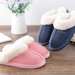 Womens Slipper with Memory Foam Fluffy Soft Warm Slip On House Slippers Anti-Skid Cozy Plush for Indoor Outdoor