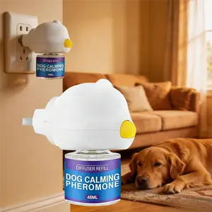 Help Your Dog Feel Safe & Relaxed! Pet Calming Pheromone Diffuser - Natural Soothing Device for Anxiety, Separation Stress, Noise Phobia, Comfort Dog Care