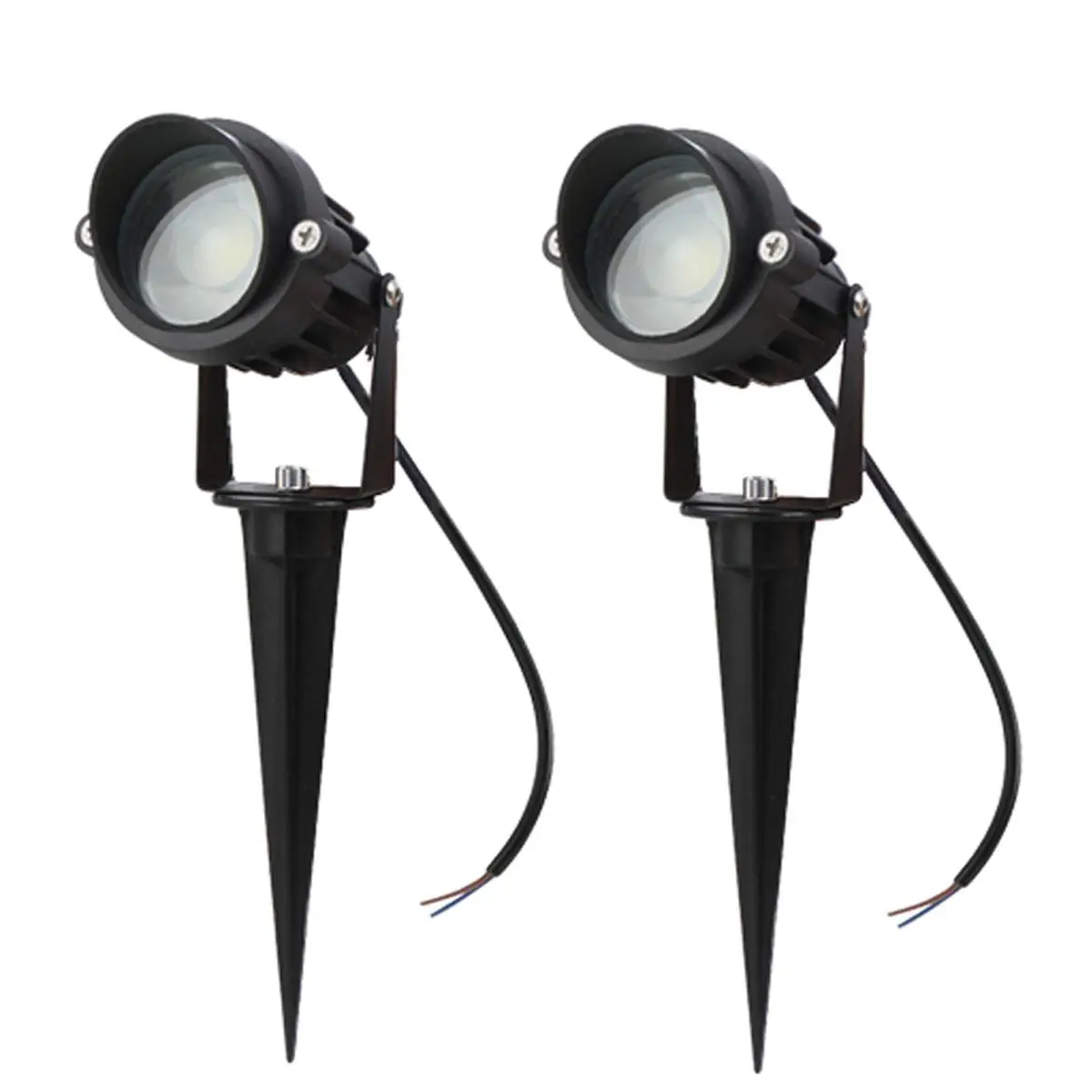 10W LED Landscape Lights, 12V Low Voltage Outdoor Pathway Uplights, Warm White, 360° Horizontal-270° Vertical Adjustable Aluminum Durable Waterproof Lights for Home Improvement Decoration, Flags