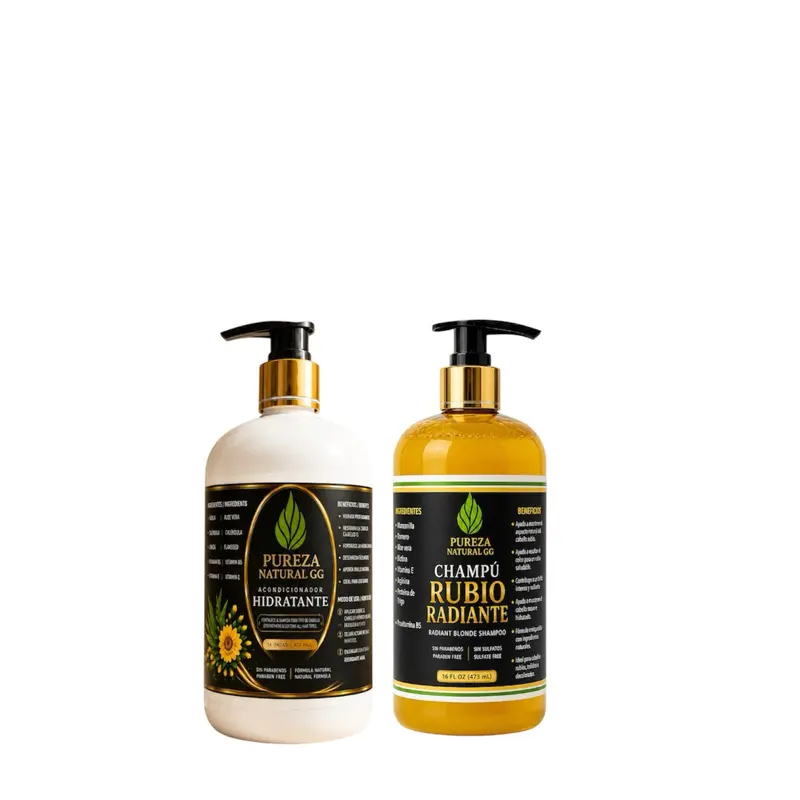 Protective & Hydrating Blonde Hair Duo - Shampoo & Conditioner Set for a Hydration Boost, Enhances Shine for Color Treated Hair, Unisex
