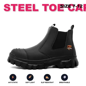 SpringStatements Brown Steel Toe Safety Footwear Work Sneakers Splash-Proof Smash-Proof Puncture-Proof Lightweight Breathable Anti-Slip Comfortable Industrial Construction Sneakers Men Women Outdoor Heavy Duty Protective Footwear