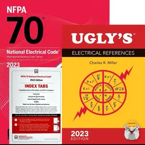 NFPA 70 2023 NEC Code Book & Ugly's Electrical Reference Book - Soft Cover Edition Textbooks for Education