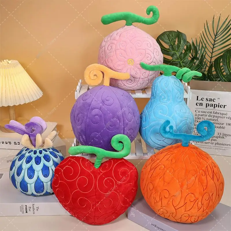 One Piece Devil Fruit Fish-Fish Fruit·Model: Azure Dragon Plush Toys Ace Flame-Flame Luffy Gum-Gum Op-Op Pillow Stuffed Peluche