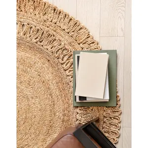 Natural Braided Jute Rug
