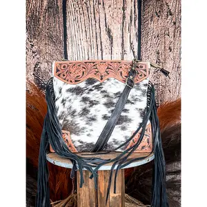 Myra Bag - Tumbleweed Trail Fringed Hand Tooled Crossbody Bag