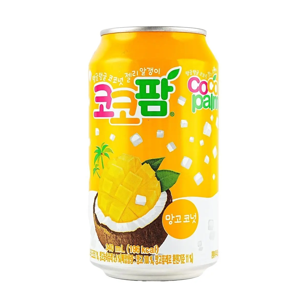 HAITAI Korean Mango Coconut Juice Drink 340ml - Tropical Fruit Flavor, Rich Aroma