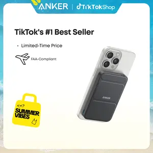[Limited Offer]Anker 622 Magnetic Battery MagGo, 5,000mAh Foldable Wireless Power Bank with Stand and USB-C Port, Compatible for iPhone 16/15/14/13/12 summervibes