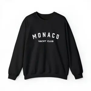 Monaco Sweatshirt Monaca Yacht Club Sweatshirt Monte-Carlo Sweater Monaco Sweats Monte Carlo Sweatshirt French Riviera Souvenir Monaco Gift