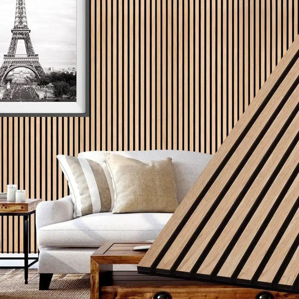 Acoustic Soundproof Wall Panels - 3D Slat Wood Panels - Order Your Sample