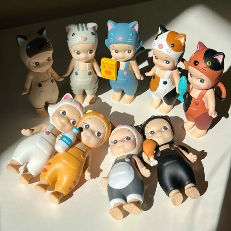 Style Cat Series Blind Box Mini Figure – Kawaii Collectible Doll for Laptop & Desk Decor, Cute Aesthetic Surprise Gift, Gift Secret