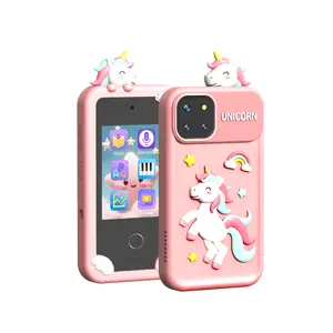 2.8-inch children's intelligent AI mobile phone toy | 2K high-definition touch screen | dual camera camera camera recording | music game reading and enlightenment learning machine | 1000mAh ultra long battery life | dinosaur/unicorn theme | suitable