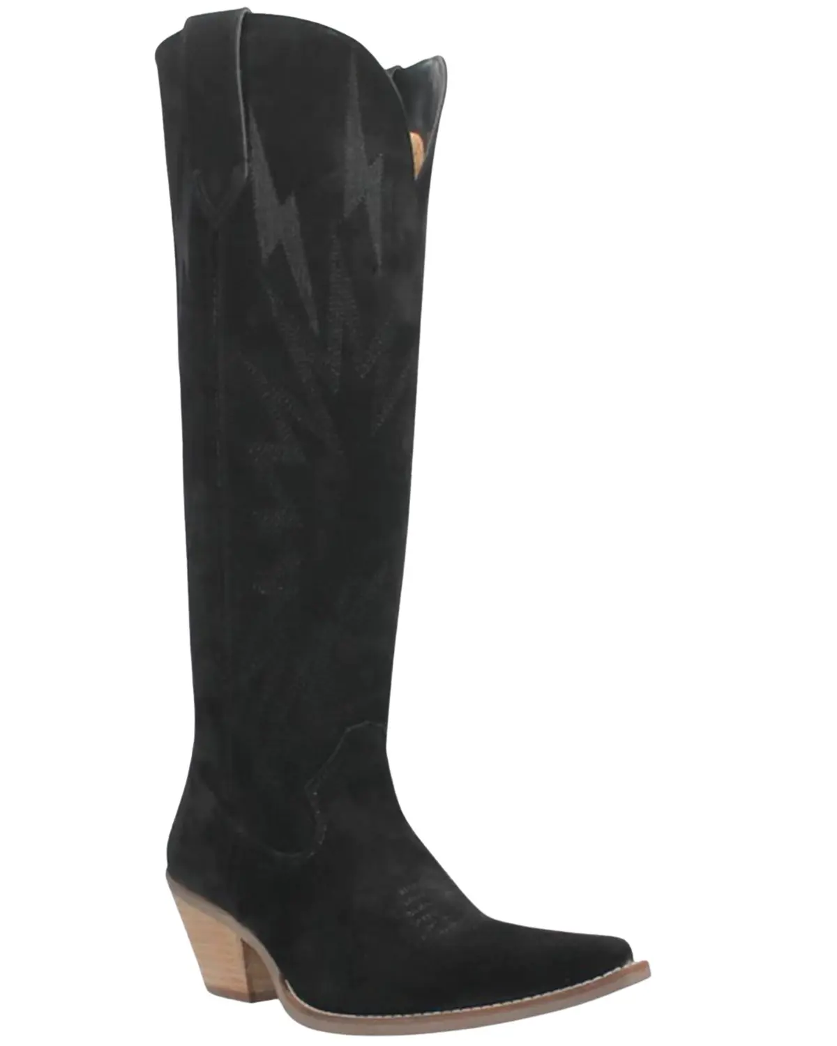 Dingo Women's Women'S Thunder Road Western Performance Boot Snip Toe - Di597-Black Dingo Women's Women'S Thunder Road Western Performance Boot Snip Toe - Di597-Black