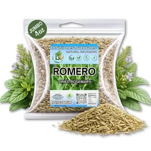 Premium Loose Whole Rosemary (Hojas de Romero), Dried Leaves Tea 4oz (113gr) by Crafted By Nature - Beverage