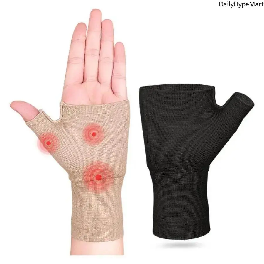 Wrist & Thumb Support Brace Compression Sleeve for Tendonitis & Arthritis Pain Relief Adjustable Posture