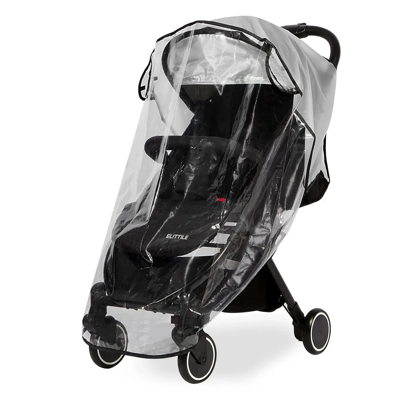 Clear Stroller Rain Cover, Universal Travel Weather Shield Breathable  Stroller Rain Cover for Windproof, Waterproof, Protect from Sun Dust Snow