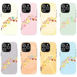 Cute Duck Case Cottagecore Aesthetic Phone Cover with Flowers, Fruits & Summer Market Design,phone Case Suitable for Iphone 11/12/13/14/15/16/17 Pro Promax Plus Air and Samsung S22/S23/S24/S25 Plus Ultra Fe