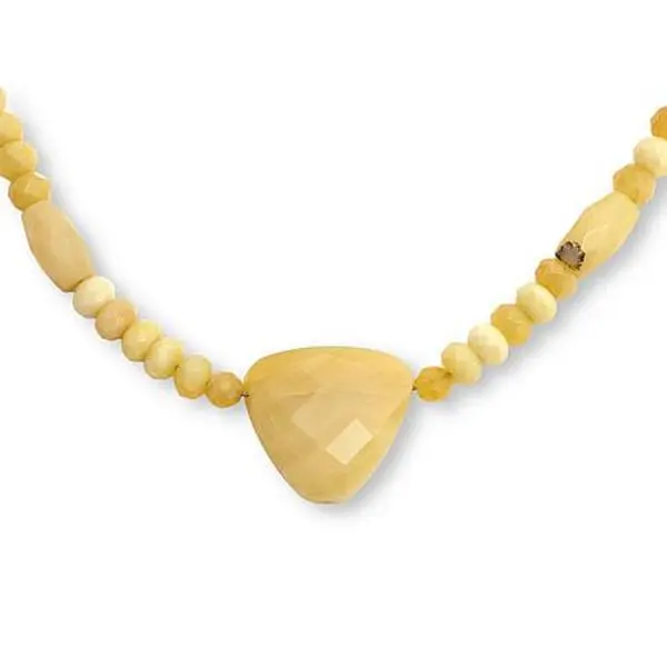 Mine Finds by Jay King 18" Yellow Opal Sterling Silver Necklace