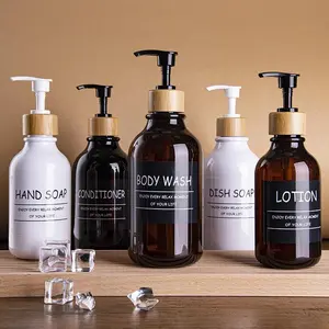 300/500ml Soap Dispenser Hand Sanitizer Press Bottle Large Capacity Shampoo Bottle Portable Lotion Liquid Storage Container