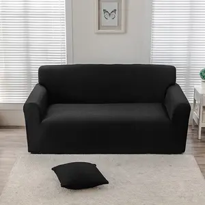 High-elastic thickened corn velvet sofa set, soft polyester fiber sofa cover, Elastic sofa slipcover, durable and non-slip design, suitable for living room, Stretch Sofa Cover