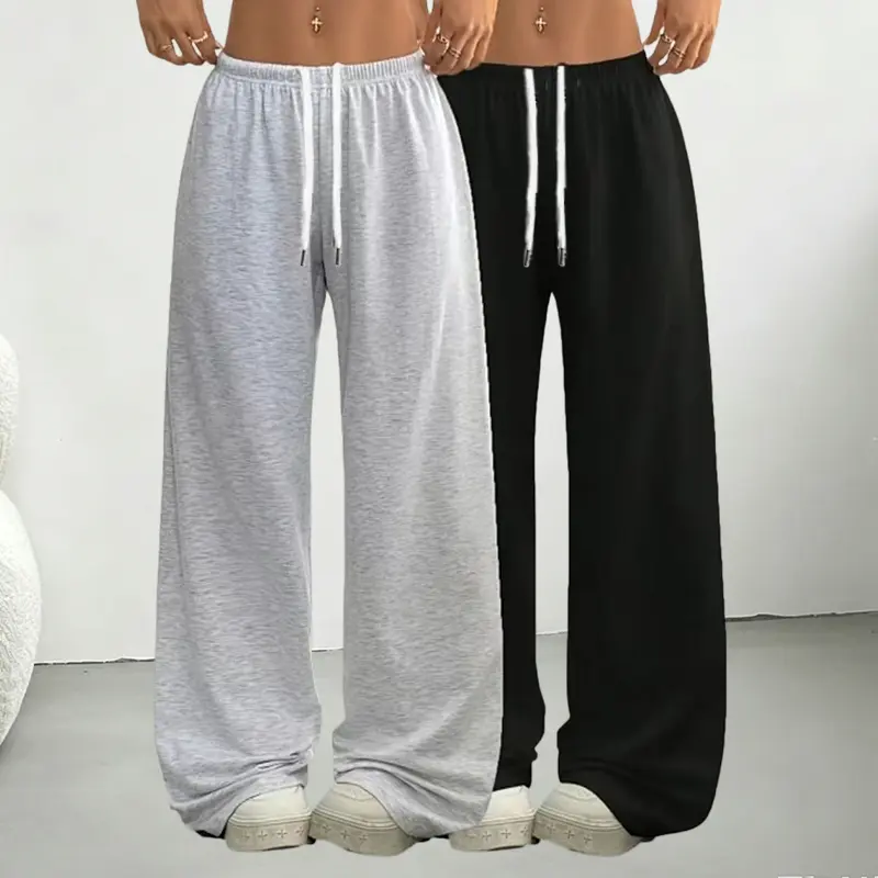 1PCS/2PCS 100% polyester fiber spring and summer lightweight sports pants, loose casual pants, streetwear pants, women’s clothing, casual pants, everyday wear pants
