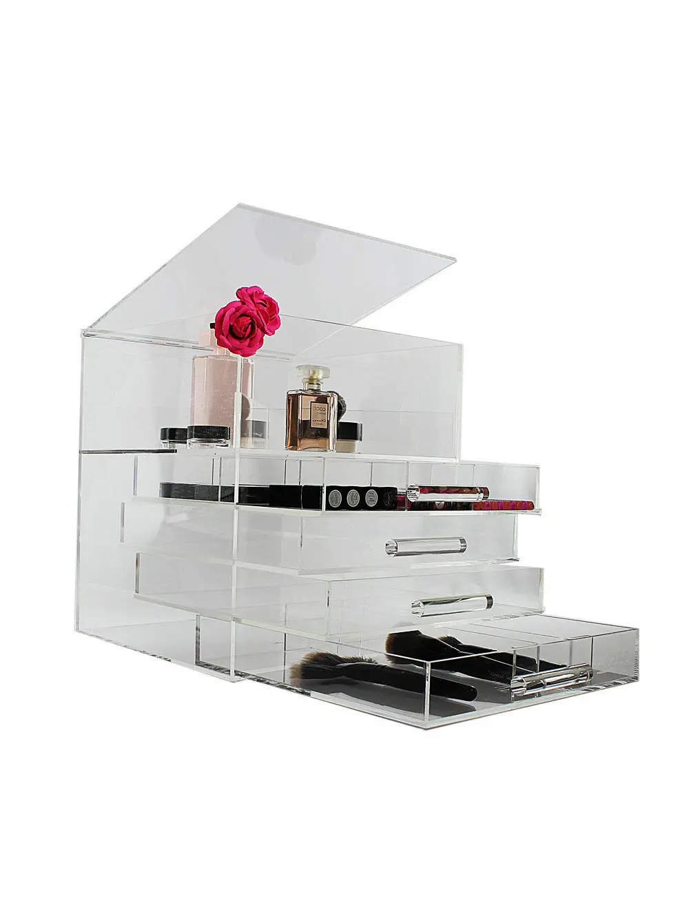SHORTY SKINNY ICEbOX makeup organizer is the only brand in the world with more than 200 celebrity endorsements and customers! Established in 2010, we design and produce bespoke museum quality makeup organizers with the finest materials. See all our celebs