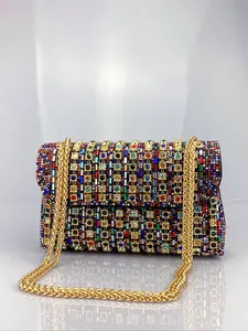 Shoulder Bags Crossbody Bag Purses Handbags Rhinestone Evening Bag for Women Clutch Purse with Chain Elegant Rhinestone Bag