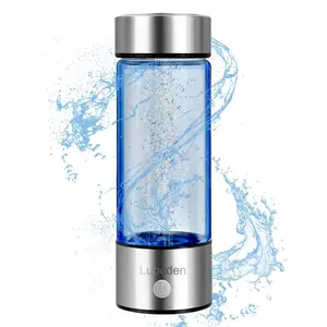 Fbiconsci Hydrogen Water Bottle, USB Rechargeable Ionizer Water Bottle, Hydrogen Enriched Smart Water Bottle for Home, Travel & Office, Mother's Day Gift, Summer for Gift