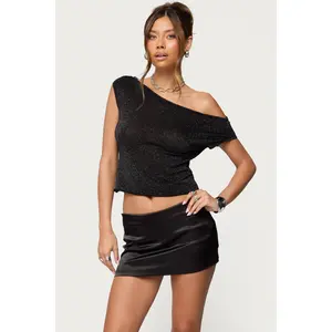 Holly Glitter Off Shoulder Top