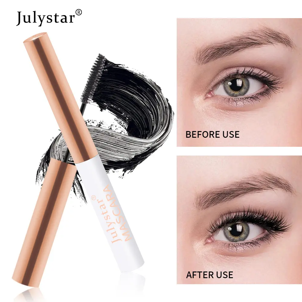 Julystar Color Eyelash Primer Waterproof Sweatproof Non-Smudge Lengthening Volume Thickening White Mascara Makeup Cosmetic