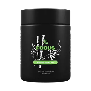 Focus | Nootropics Supplement | Cognition, Attention, and Memory Support | Caffeine-Free | All Natural | 60 Capsules